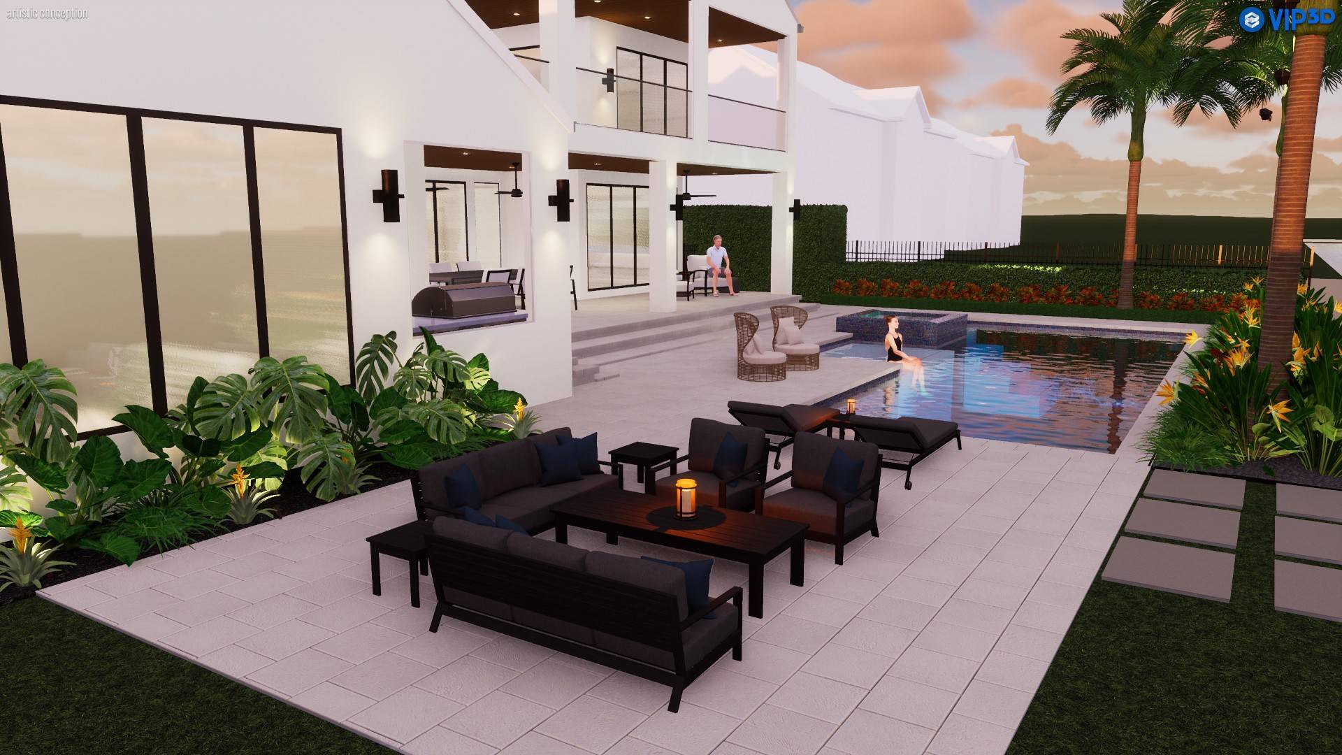 Commercial landscape company supporting builder-led project in Wellington, FL