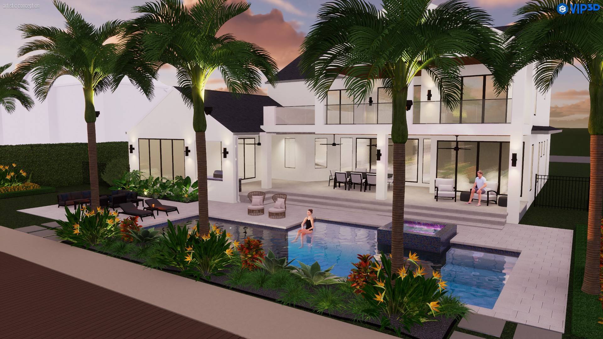 Commercial landscape construction for builders and developers in Boynton Beach, FL