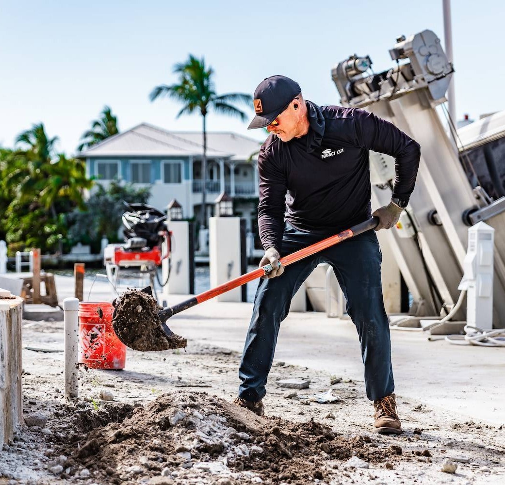 Commercial landscaping and construction services for builder in Boca Raton, FL