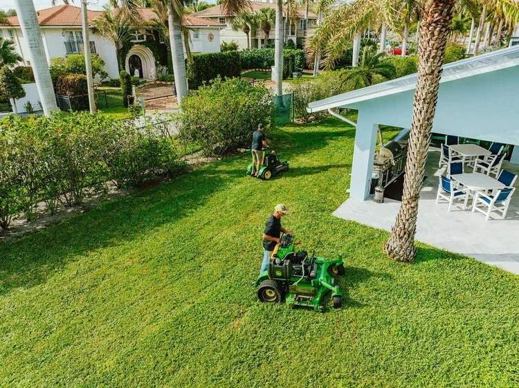 Professional landscape company maintaining common areas in West Palm Beach, FL-1