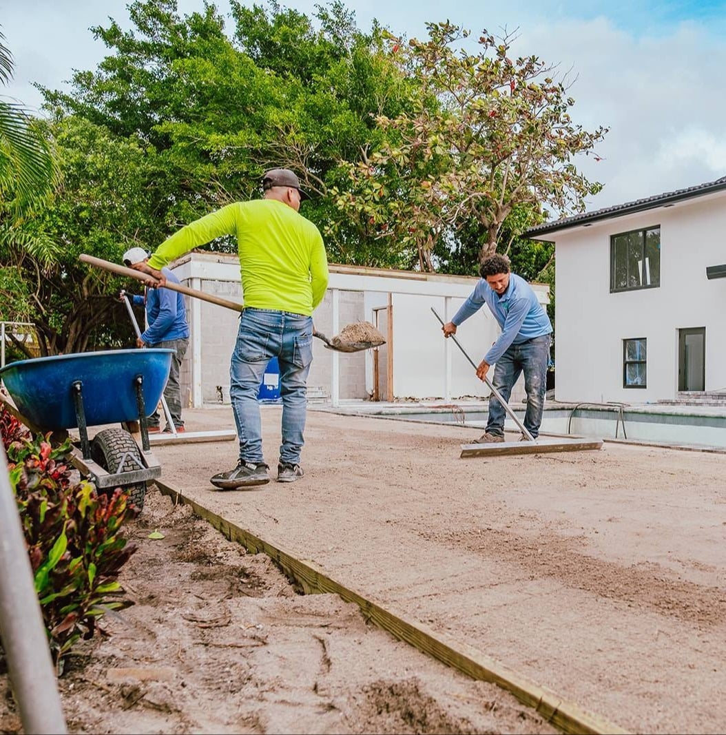 Landscape company coordinating with builders on project in Palm Beach County, FL